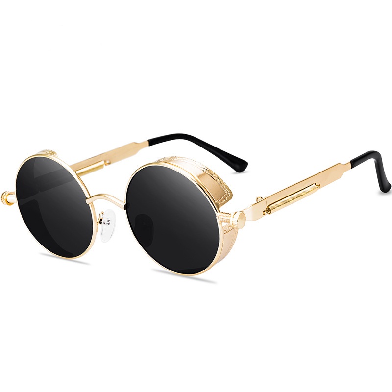 Classic High Quality Steampunk - Men'S Fashion Round Glasses avis et prix