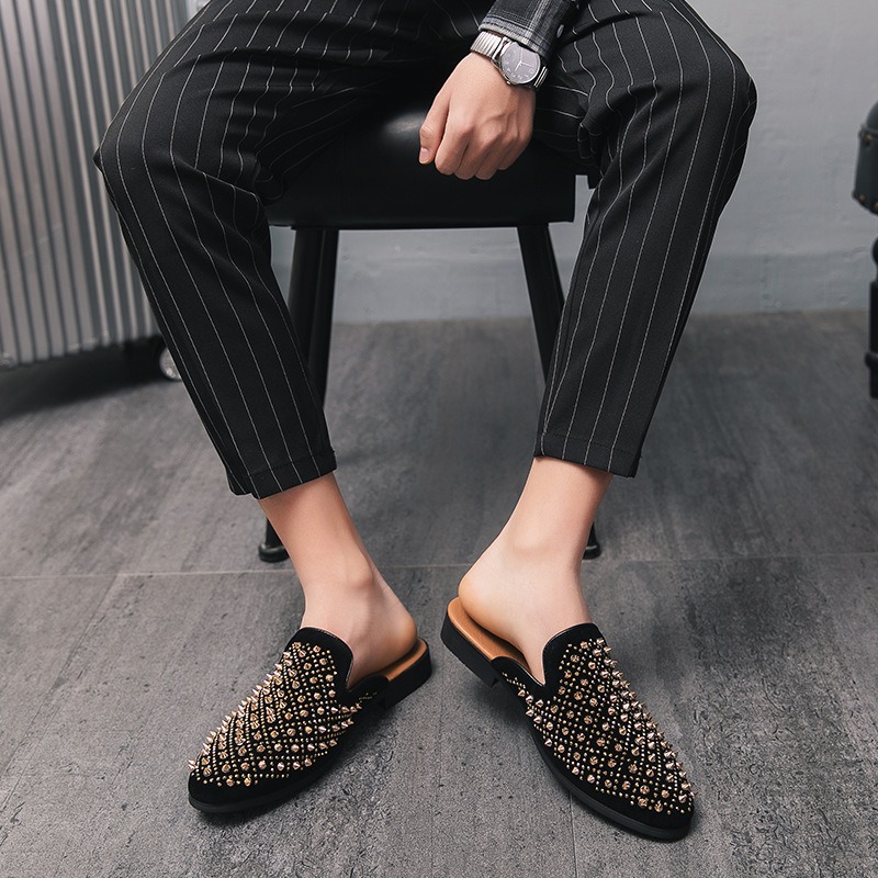 Coiffeur dress mules shoes man - Suede Loafers Men avis et prix