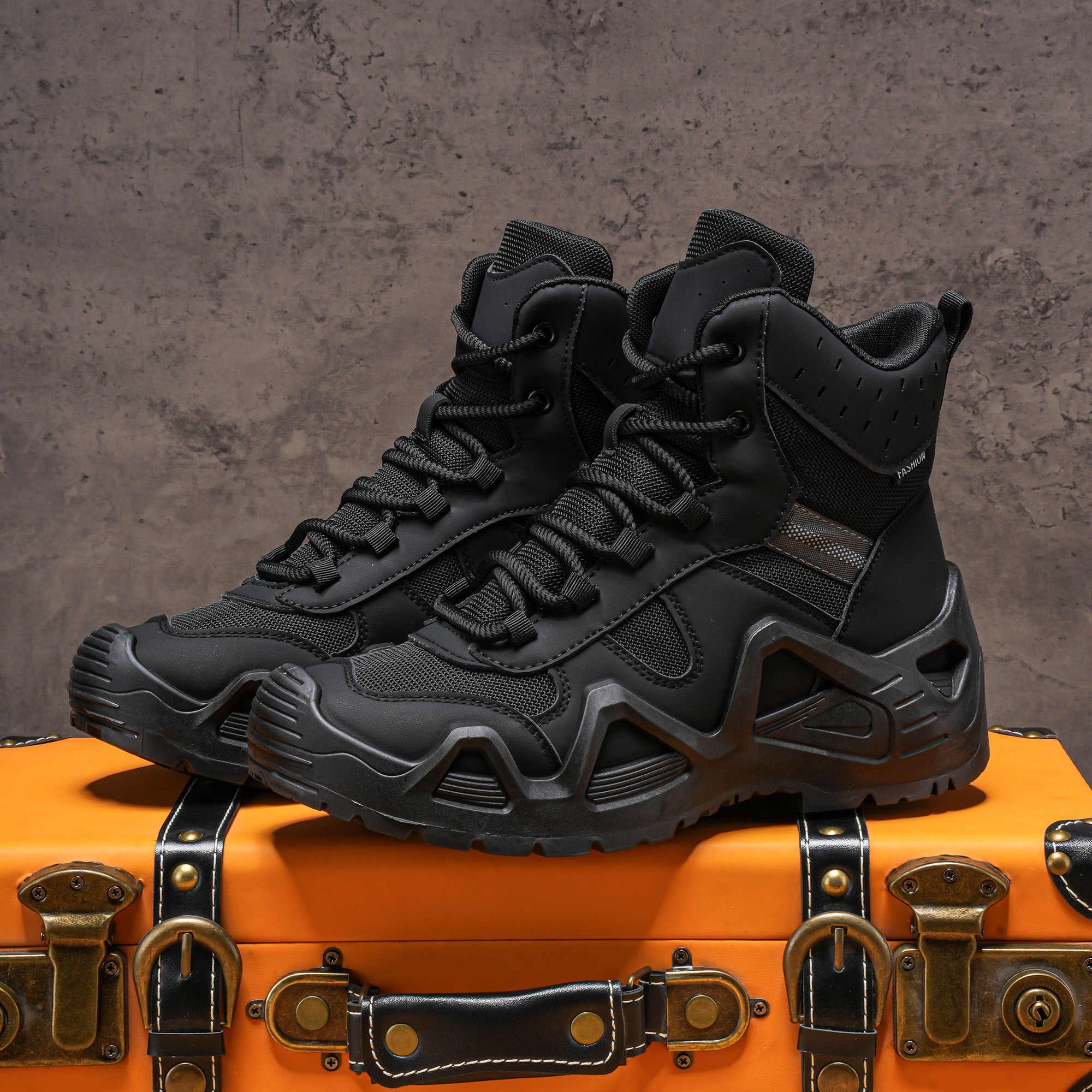 Men's high top boots, hiking b - Men'S Fashion For 45 Years Old avis et prix