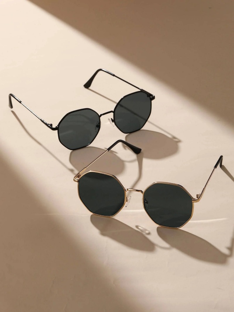 1/3 Pcs Metal Geometric-Round  - Men'S Fashion Round Glasses avis et prix