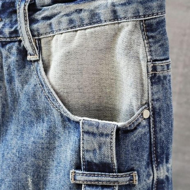 Men's Short Jeans Pants with P - Men'S Fashion Overalls avis et prix