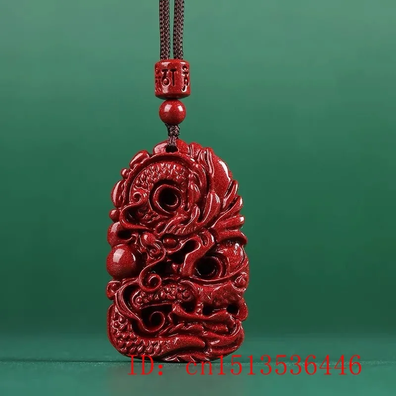 Fashion Cinnabar Jade Double S - Men'S Fashion Necklaces avis et prix
