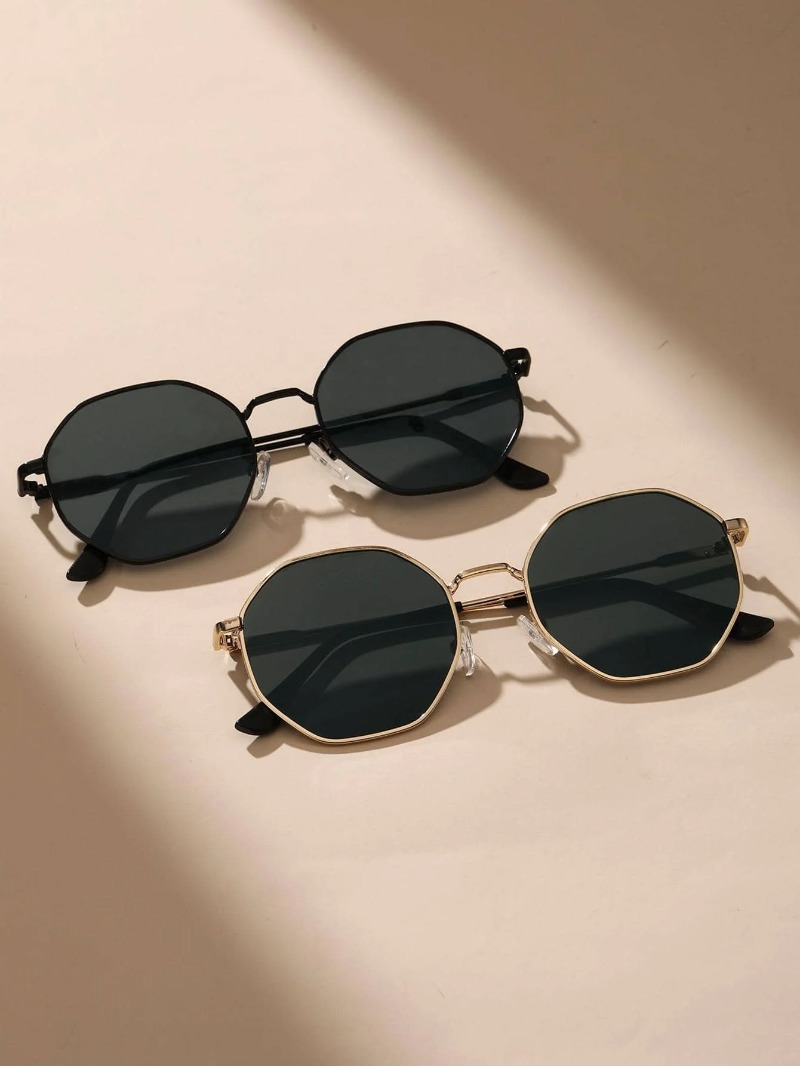 1/3 Pcs Metal Geometric-Round  - Men'S Fashion Round Glasses avis et prix