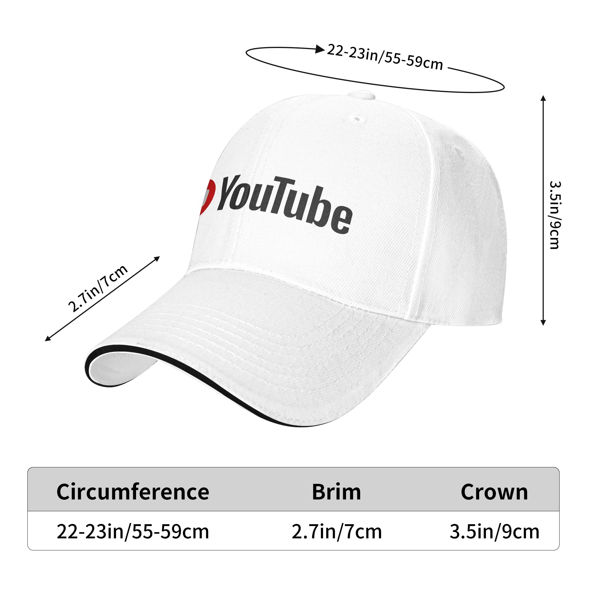 YouTube Sun Baseball Cap Summe - Men Fashion Youtubers avis et prix