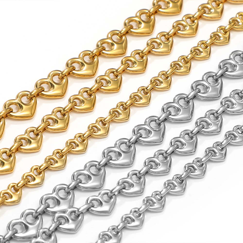 1 Meter Stainless Steel Heart  - Men'S Fashion Necklaces avis et prix