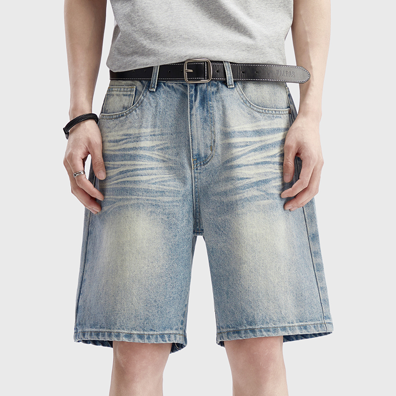 Vintage Washed Denim Shorts Me - Men'S Fashion Overalls avis et prix