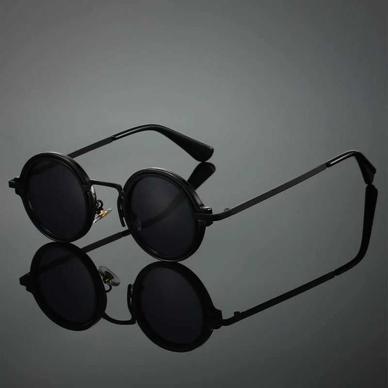 New Retro Metal Round Frame Su - Men'S Fashion Round Glasses avis et prix