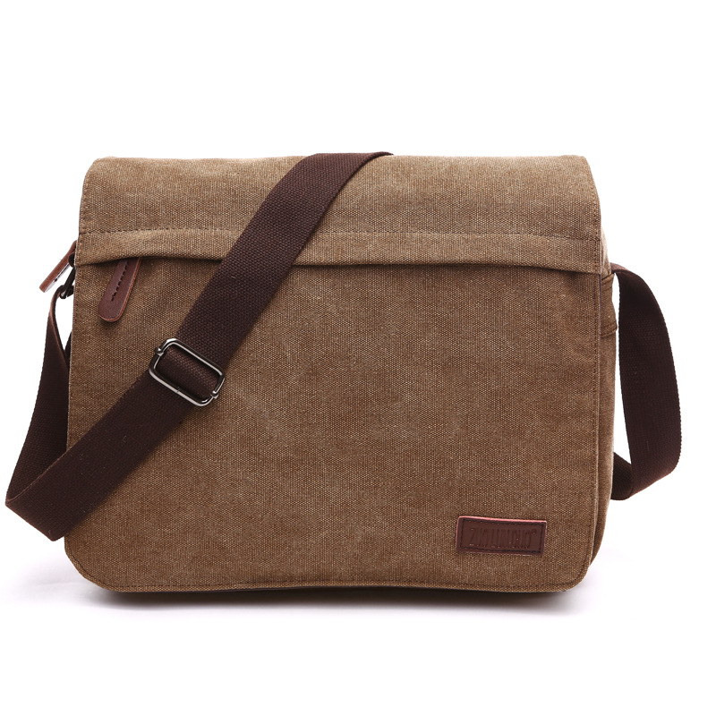 Retro Solid Canvas Shoulder Ba - Men Fashion Korean Style avis et prix