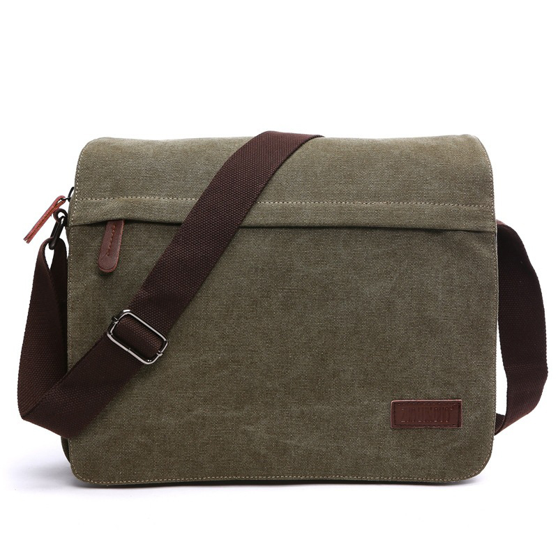 Retro Solid Canvas Shoulder Ba - Men Fashion Korean Style avis et prix