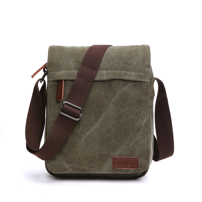 Retro Solid Canvas Shoulder Ba - Men Fashion Korean Style avis et prix