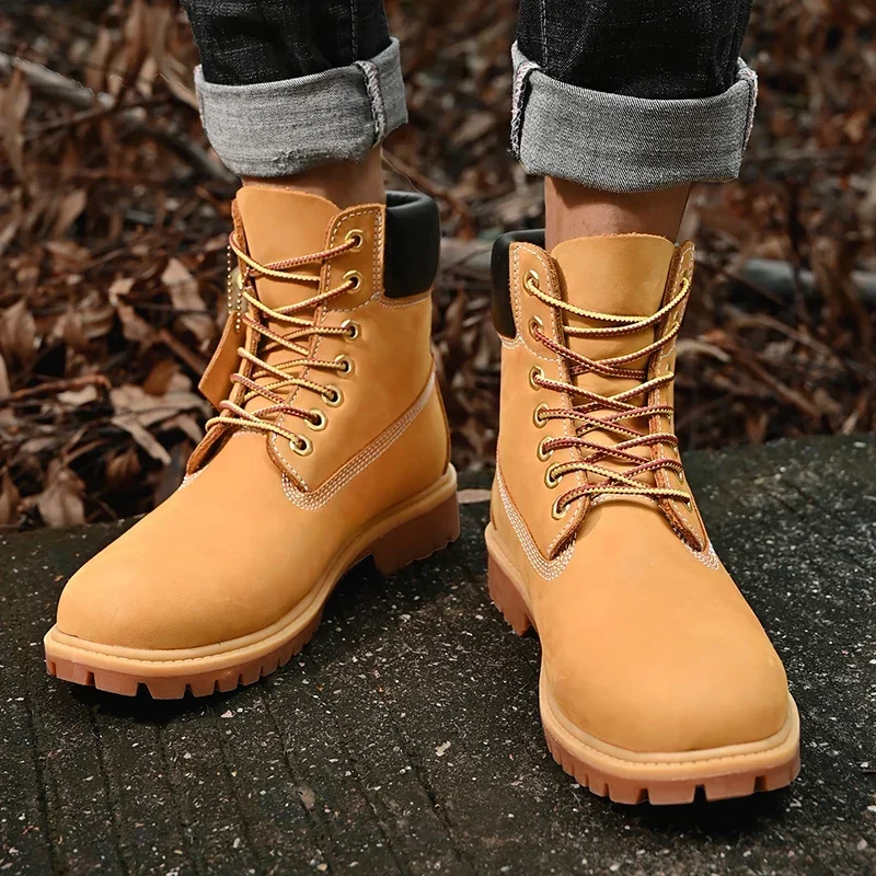 Boots Men High Top Boots High  - Men'S Fashion For 45 Years Old avis et prix