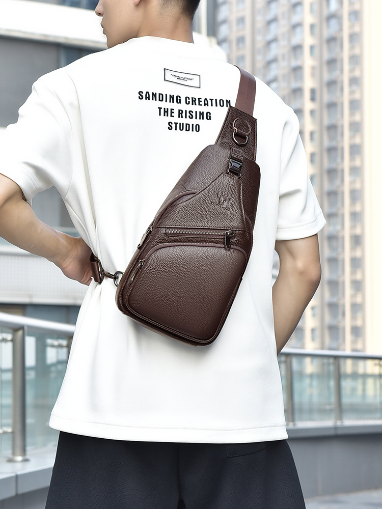 2026 Genuine leather Men's che - Men Fashion Korean Style avis et prix